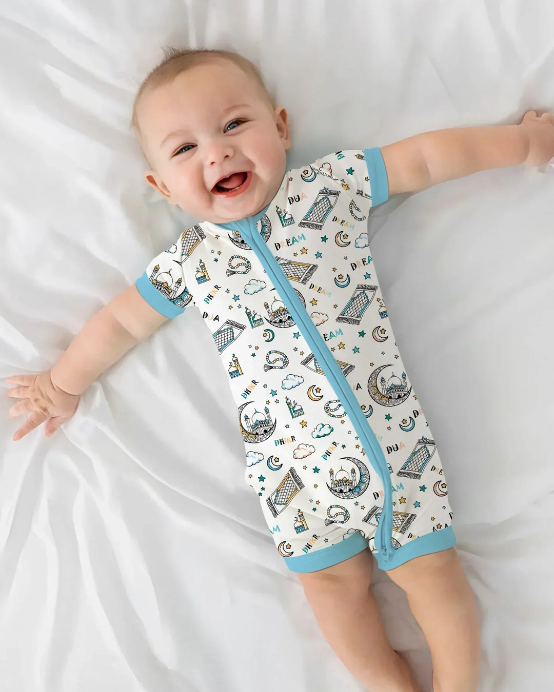 Dua, Dhikr, Dream Matching Family Bamboo Shorty Zippy