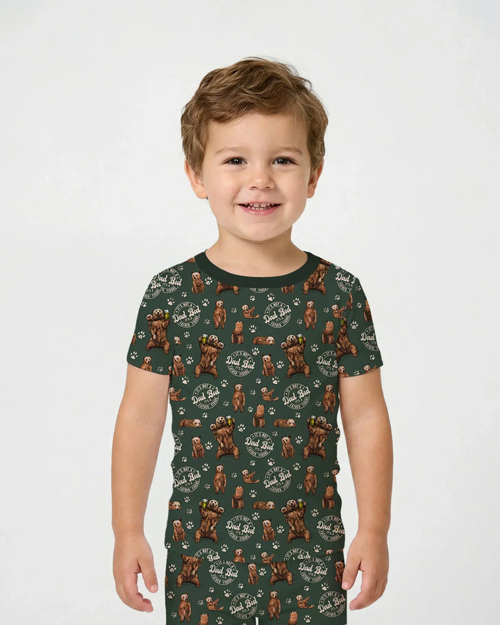 Daddy Bear It's Not A Dad Bod Bamboo Two Piece Short Sleeve Pajama Set
