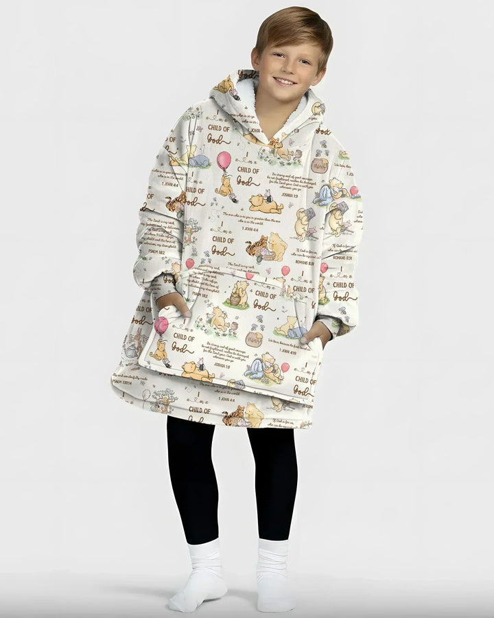 Child of God Whimsy Woodland Wearable Bamboo Blanket Hoodie