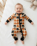 Black Cat Pumpkins Bamboo Convertible Zippy