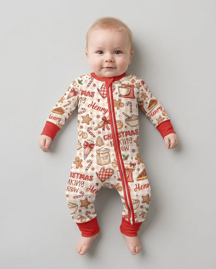 Christmas Baking Crew Bamboo Convertible Zippy