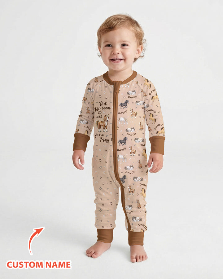 Custom Name Is It Too Soon to Ask for a Pony Bamboo Convertible Zippy