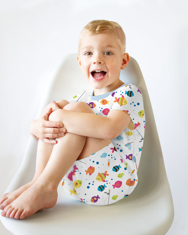 Template Bamboo Two Piece Short Sleeve Shorts Pyjamas Set