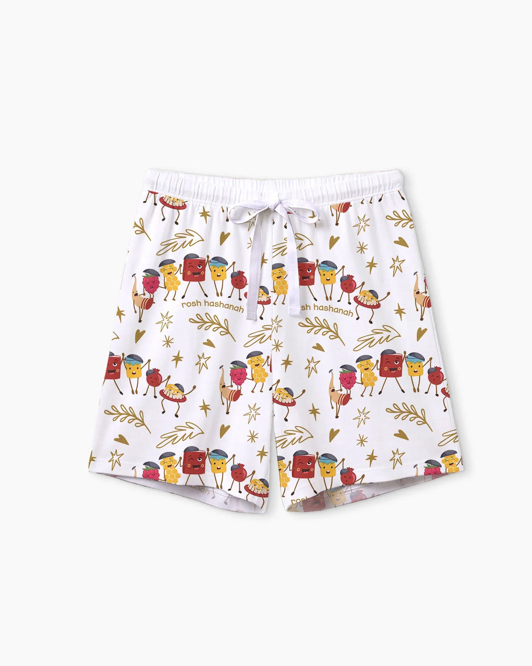 Let's Celebrate Rosh Hashanah Bamboo Women Short Sleeve Short Pajama Set