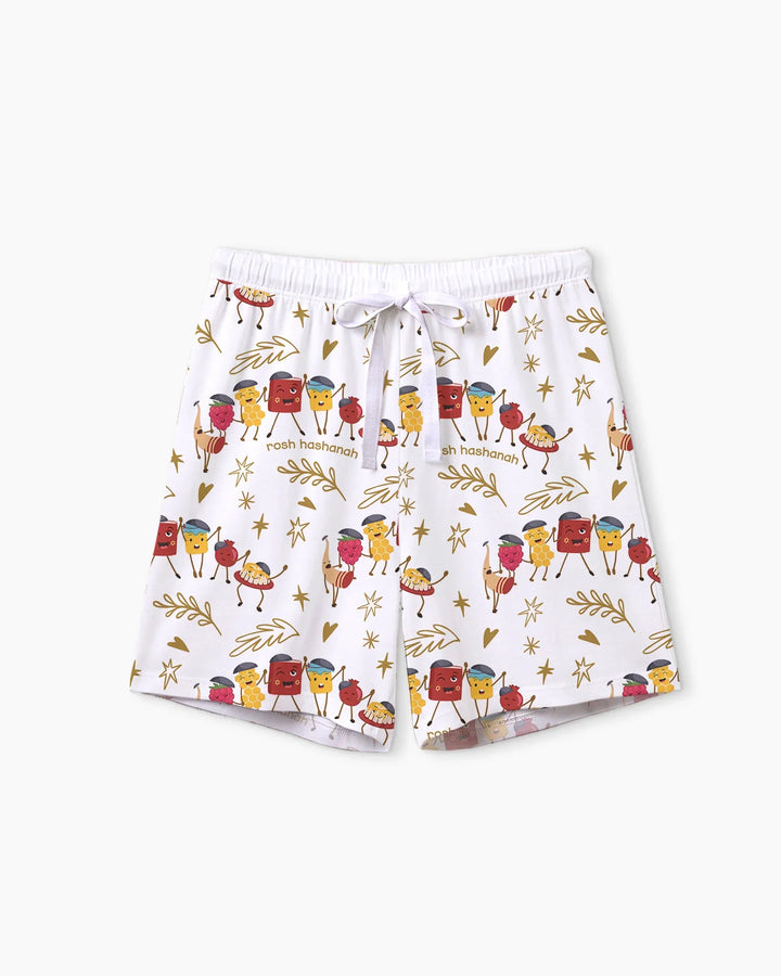 Let's Celebrate Rosh Hashanah Bamboo Women Short Sleeve Short Pajama Set