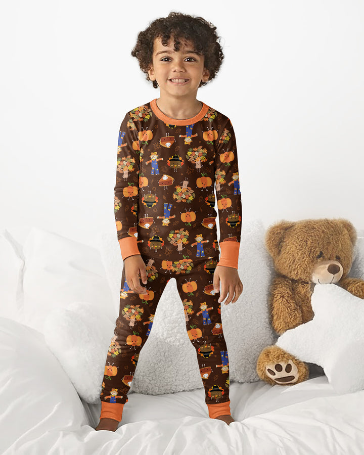 Template Bamboo Two Piece Long Sleeve Pyjamas Set