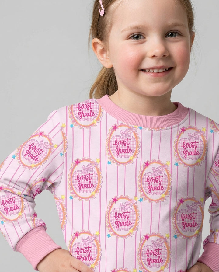 Custom Grade School Sweetie Bamboo Crewneck Sweatshirt