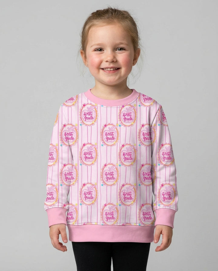 Custom Grade School Sweetie Bamboo Crewneck Sweatshirt