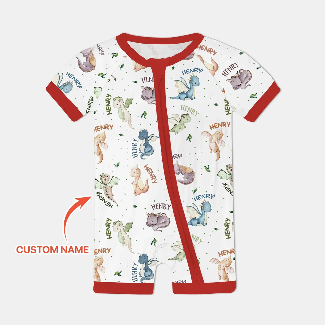 Sweet Baby Dragons Custom Name Bamboo Shorty Zippy