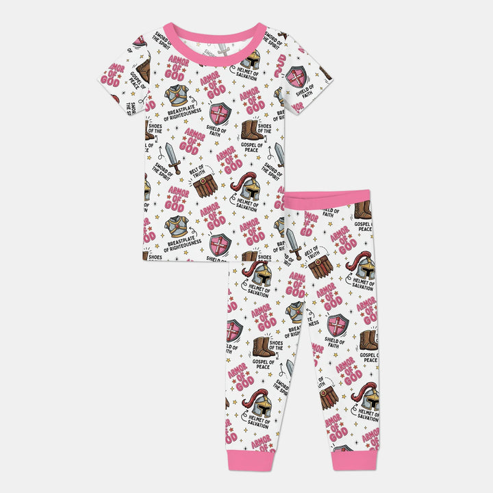 Armor of God Bamboo Two Piece Short Sleeve Pajama Set