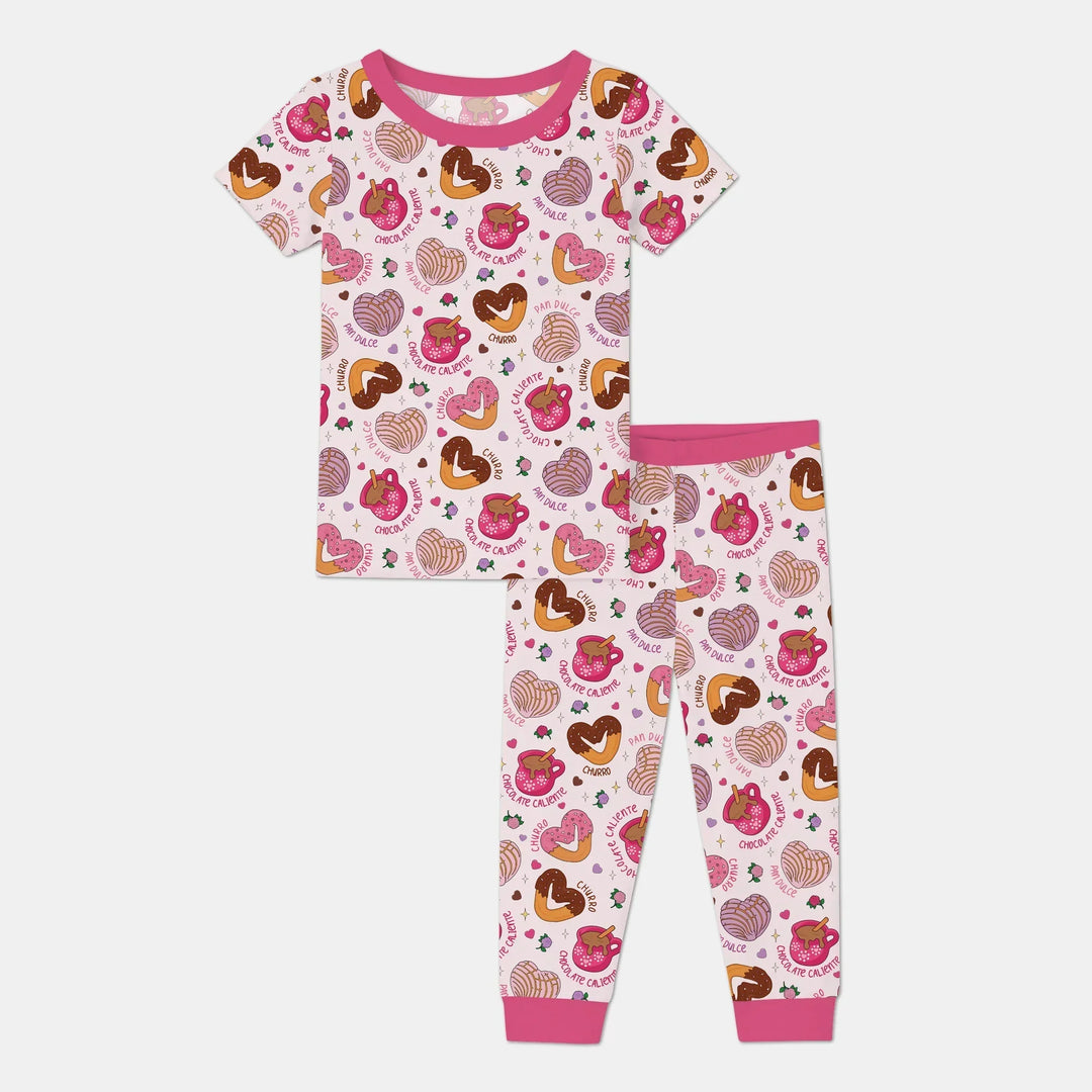Te quiero un churro Bamboo Two Piece Short Sleeve Pajama Set