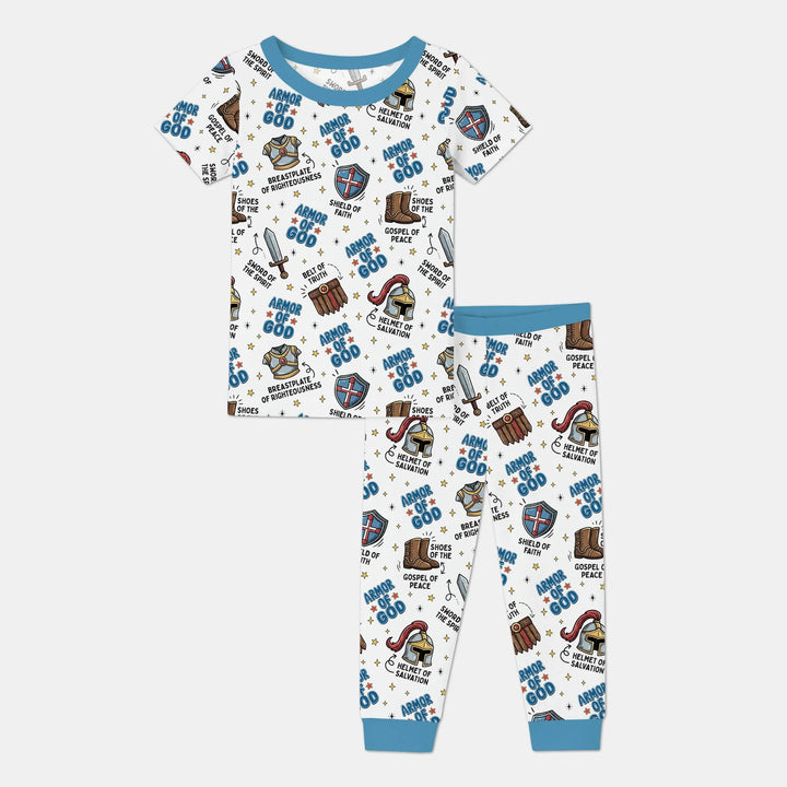 Armor of God Bamboo Two Piece Short Sleeve Pajama Set
