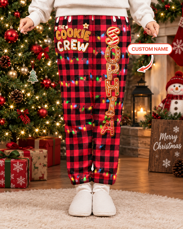 Cookie Crew Gingerbread Letter Bamboo Women Jogger