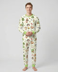 Custom Name Little Camp Buddies Bamboo Men's Pajama Set