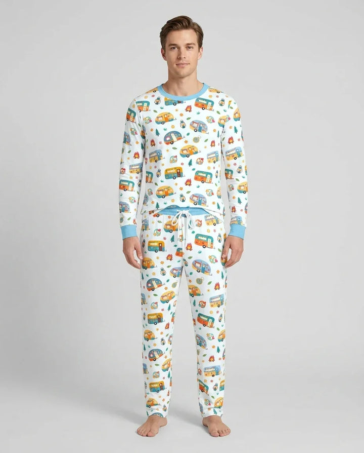 Happy Little Camper Bamboo Men's Pajama Set