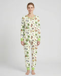 Custom Name Little Camp Buddies Bamboo Women Pajama Set