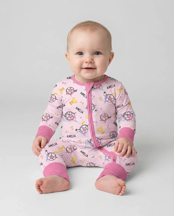 Custom Name Soccer Dad Team Matching Bamboo Convertible Zippy