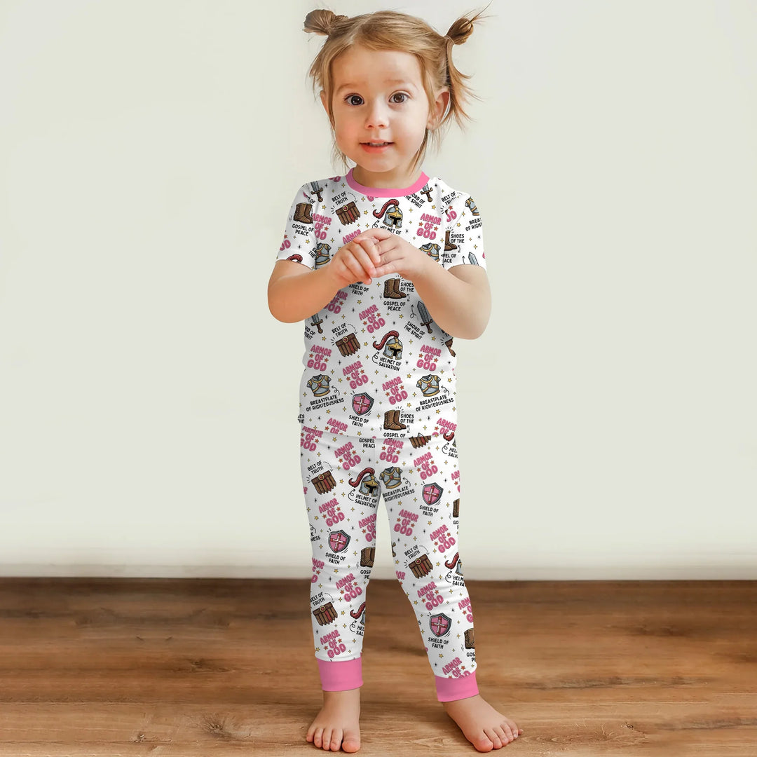 Armor of God Bamboo Two Piece Short Sleeve Pajama Set