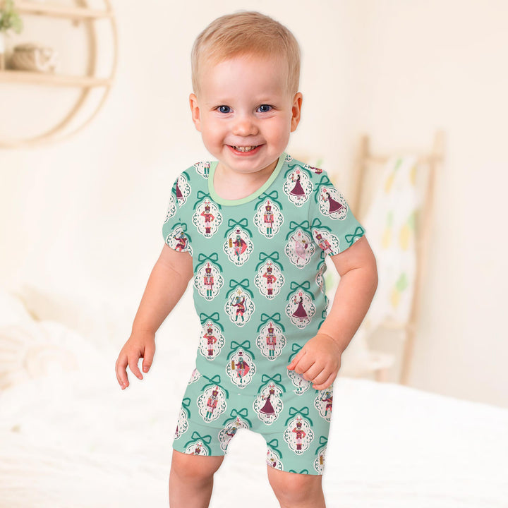 The Nutcracker Ballet Christmas Bamboo Two Piece Short Sleeve Shorts Pajama Set