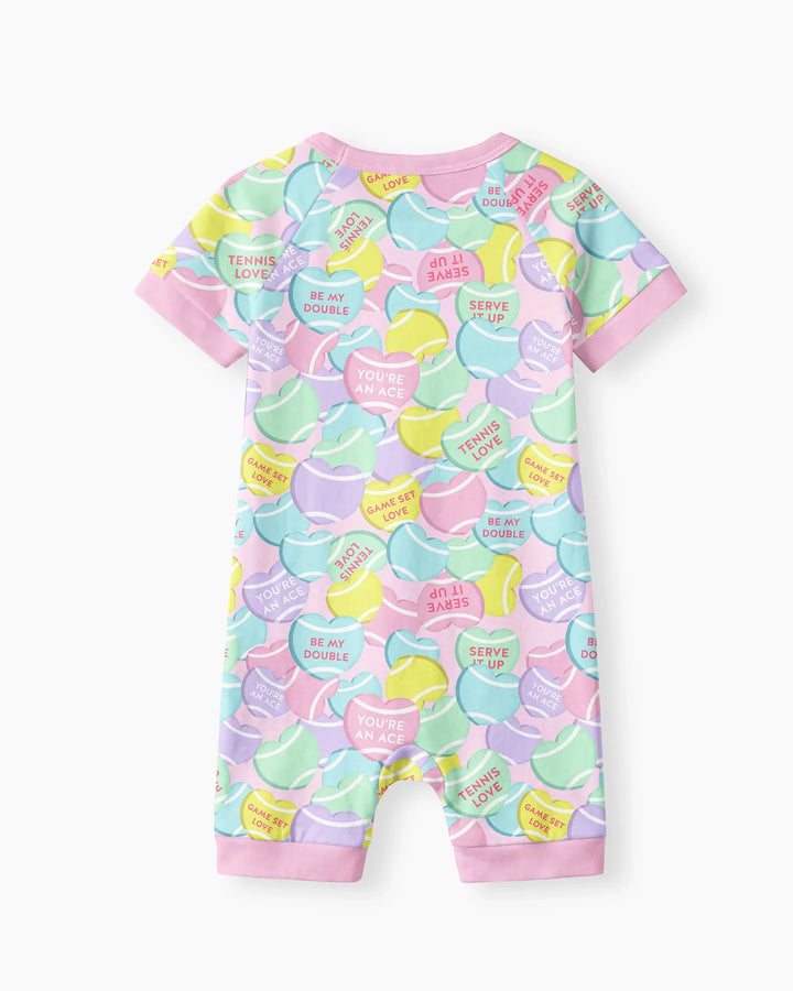Tennis Candy Family Matching Bamboo Shorty Zippy