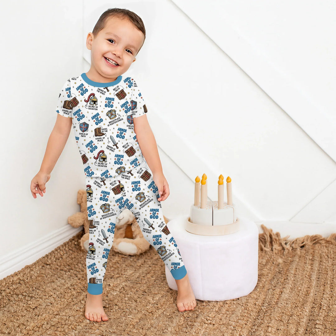Armor of God Bamboo Two Piece Short Sleeve Pajama Set