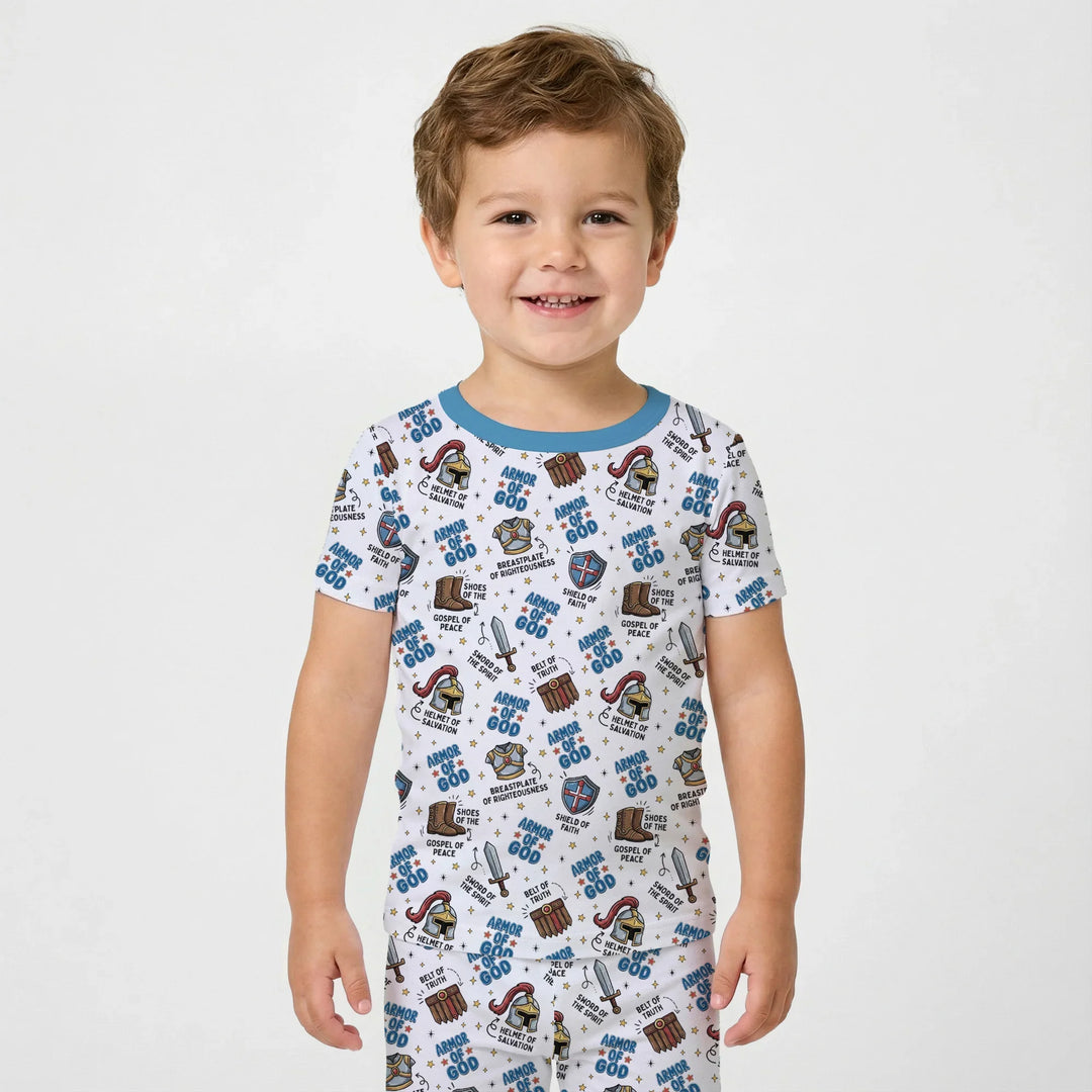 Armor of God Bamboo Two Piece Short Sleeve Pajama Set