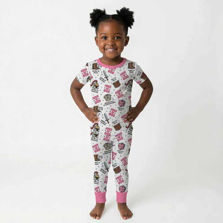 Armor of God Bamboo Two Piece Short Sleeve Pajama Set