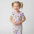 Mardi Gras Family Matching Bamboo Two Piece Short Sleeve Pajama Set