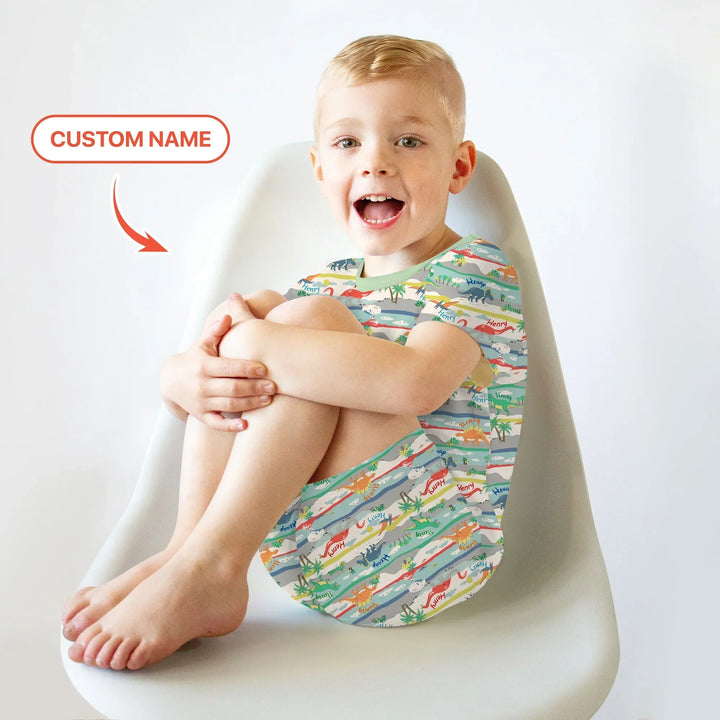 Jurassic Playground Bamboo Two Piece Short Sleeve Shorts Pajama Set
