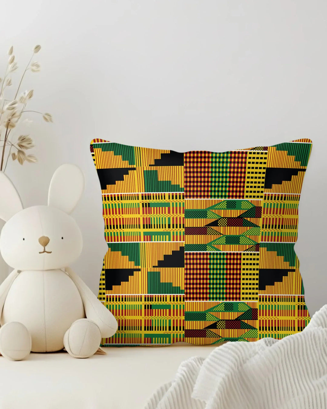 Kente Vibes Family Matching Bamboo Pillow Case