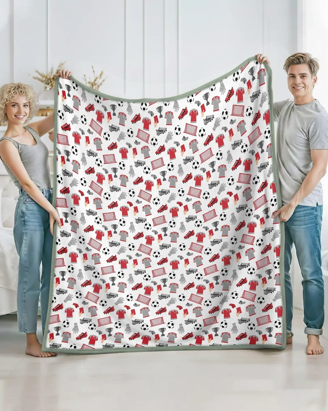Soccer Gear Bamboo Blanket