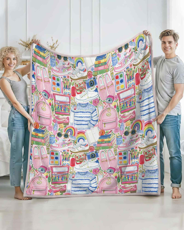 Sweet School Adventure Bamboo Blanket