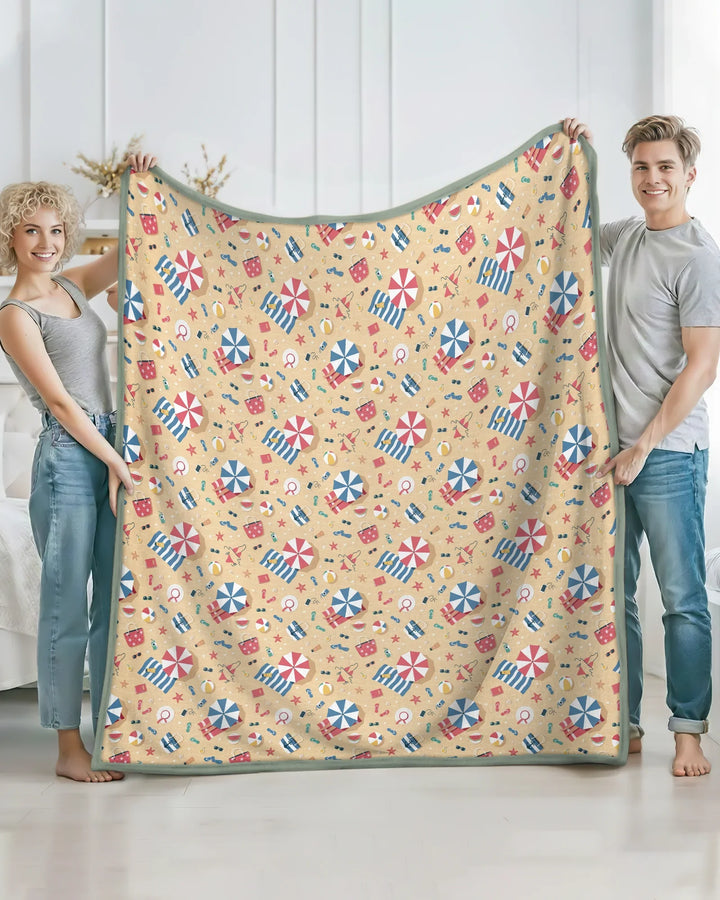 Sunny Beach Day Essentials Bamboo Blanket