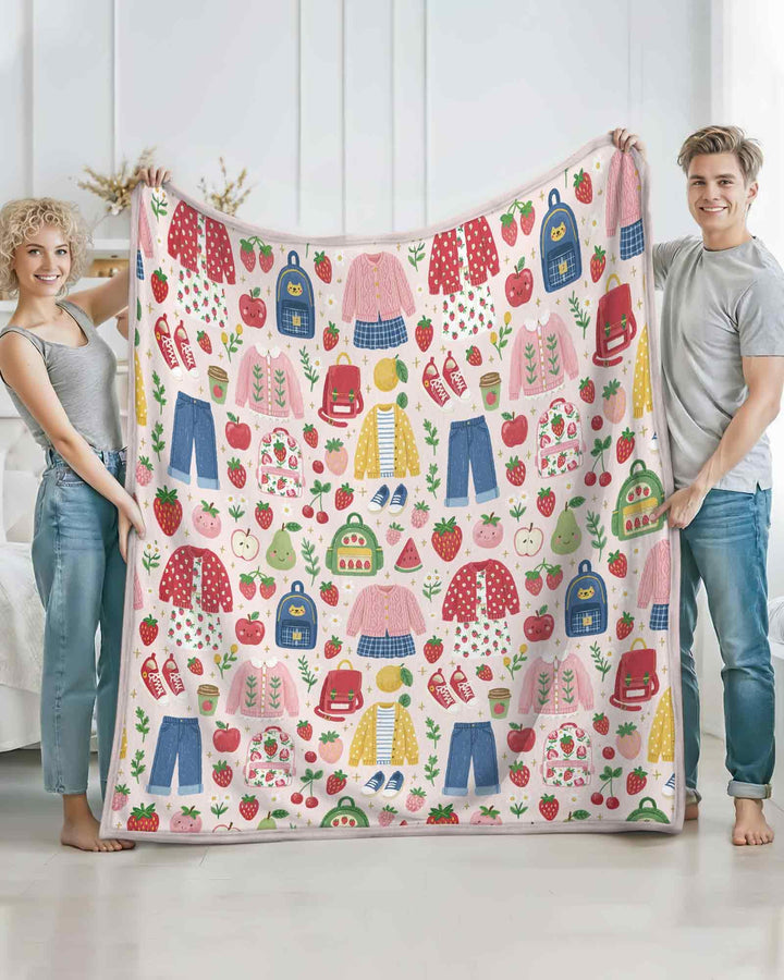 Strawberry School Style Bamboo Sleep Bag