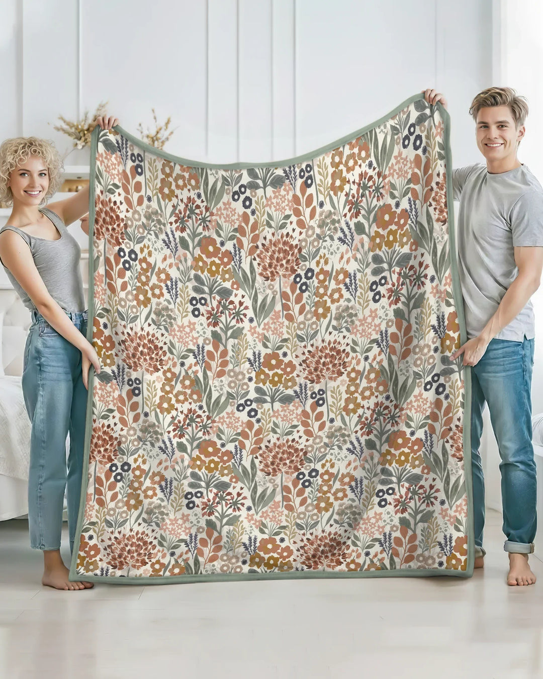 Autumn Meadow Botanicals Bamboo Blanket