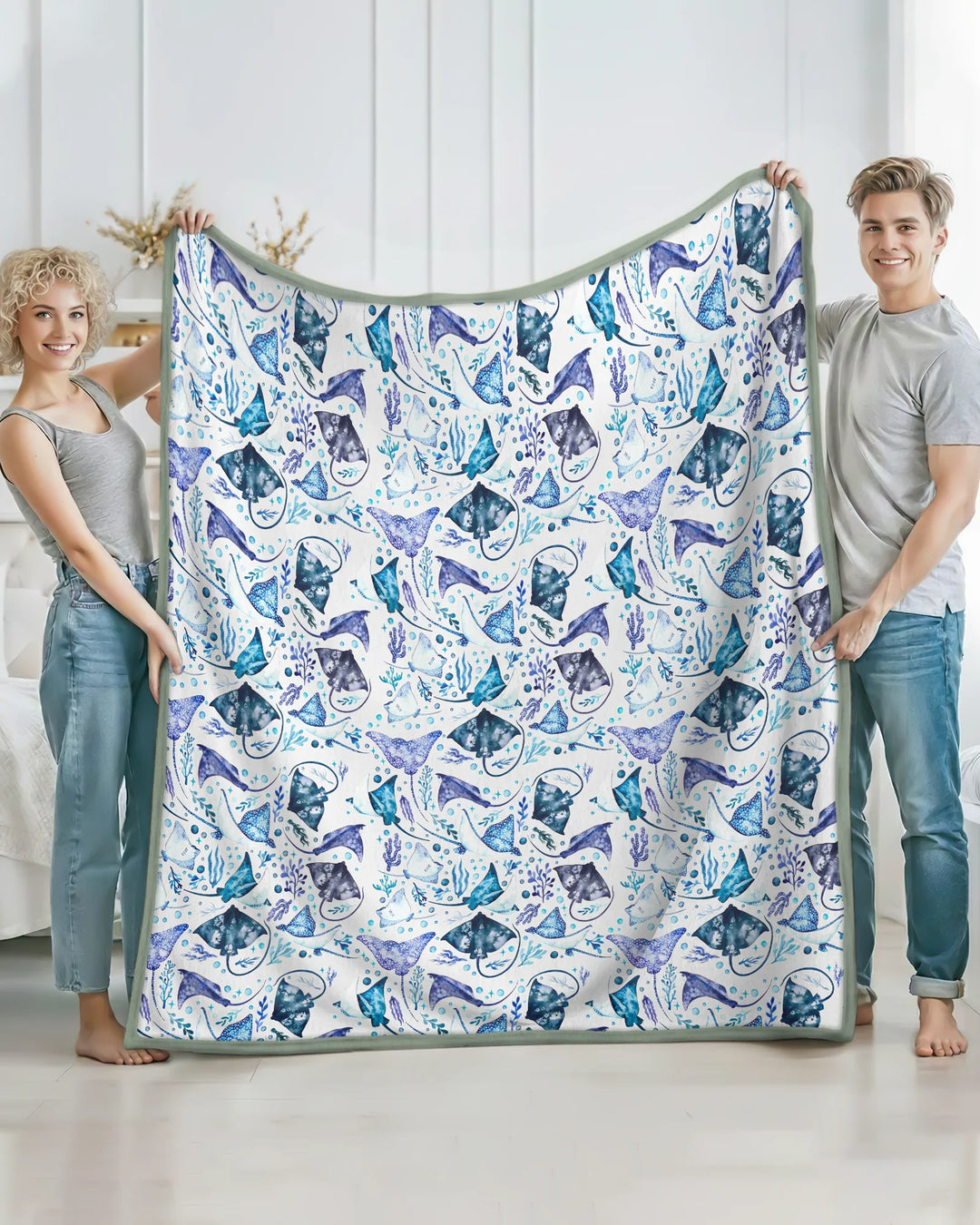 Ocean Dreams Drift Bamboo Blanket