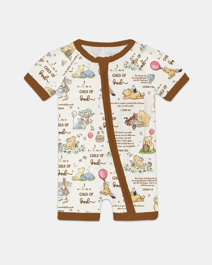 Child of God Whimsy Woodland Bamboo Shorty Zippy