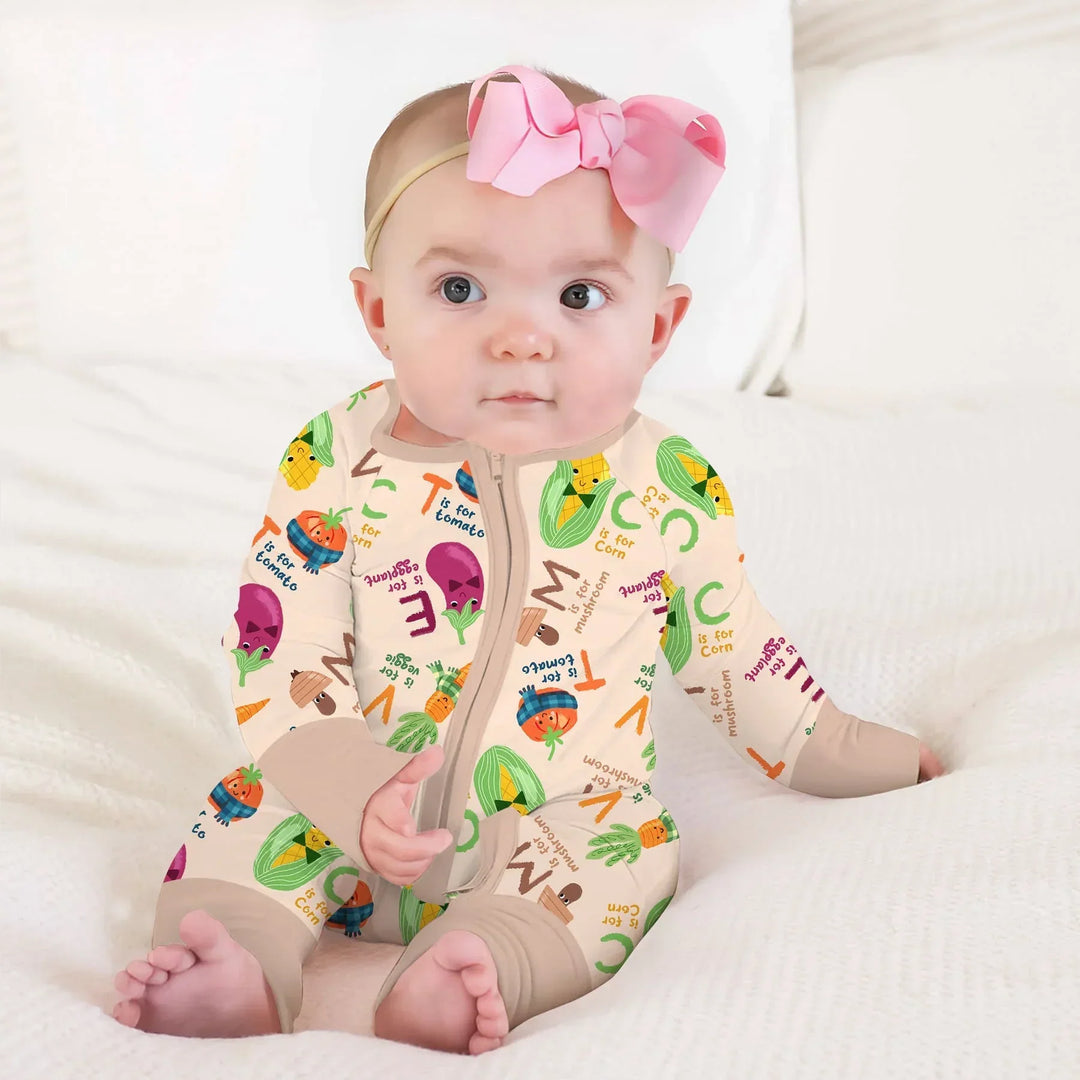 Veggie Letter Bamboo Convertible Zippy