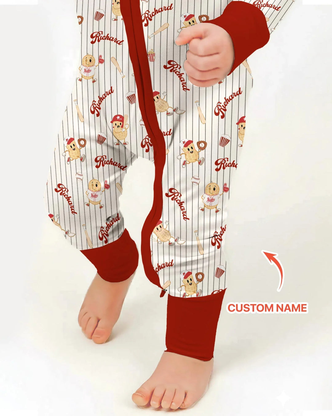 Custom Nam Retro Ballgame Bamboo Convertible Zippy