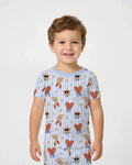 Dance More Dances Bamboo Two Piece Short Sleeve Pajama Set