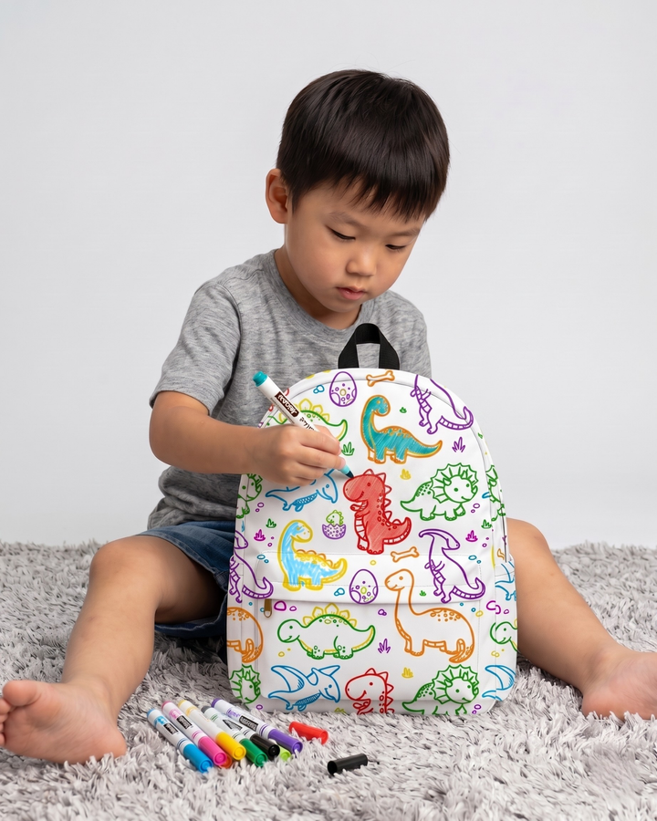 Jurassic Joy Colorable Backpack