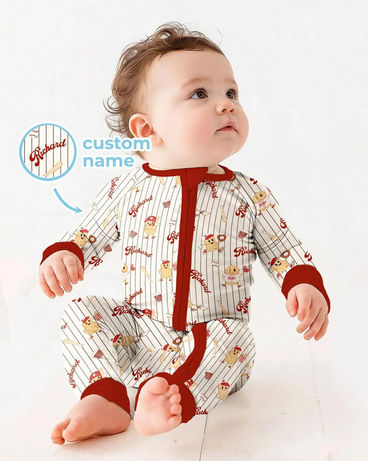 Custom Nam Retro Ballgame Bamboo Convertible Zippy