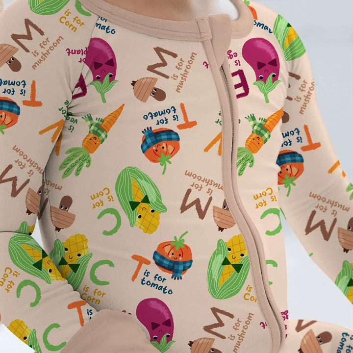 Veggie Letter Bamboo Convertible Zippy