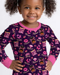 Dope Black Queen Bamboo Two Piece Long Sleeve Pajama Set