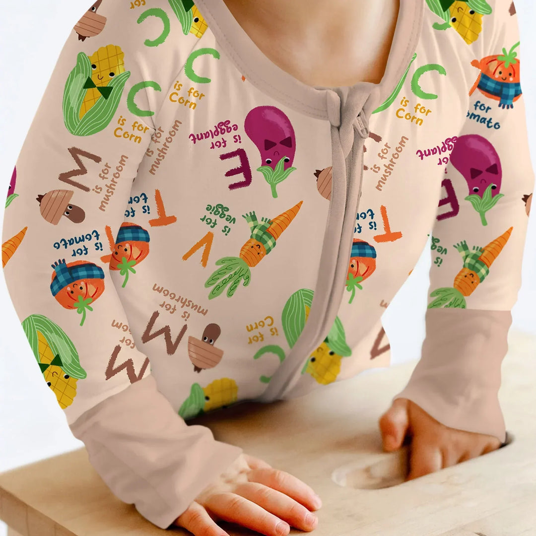 Veggie Letter Bamboo Convertible Zippy