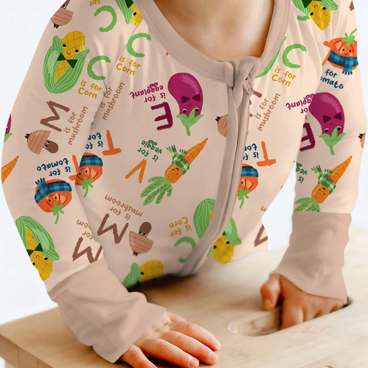 Veggie Letter Bamboo Convertible Zippy
