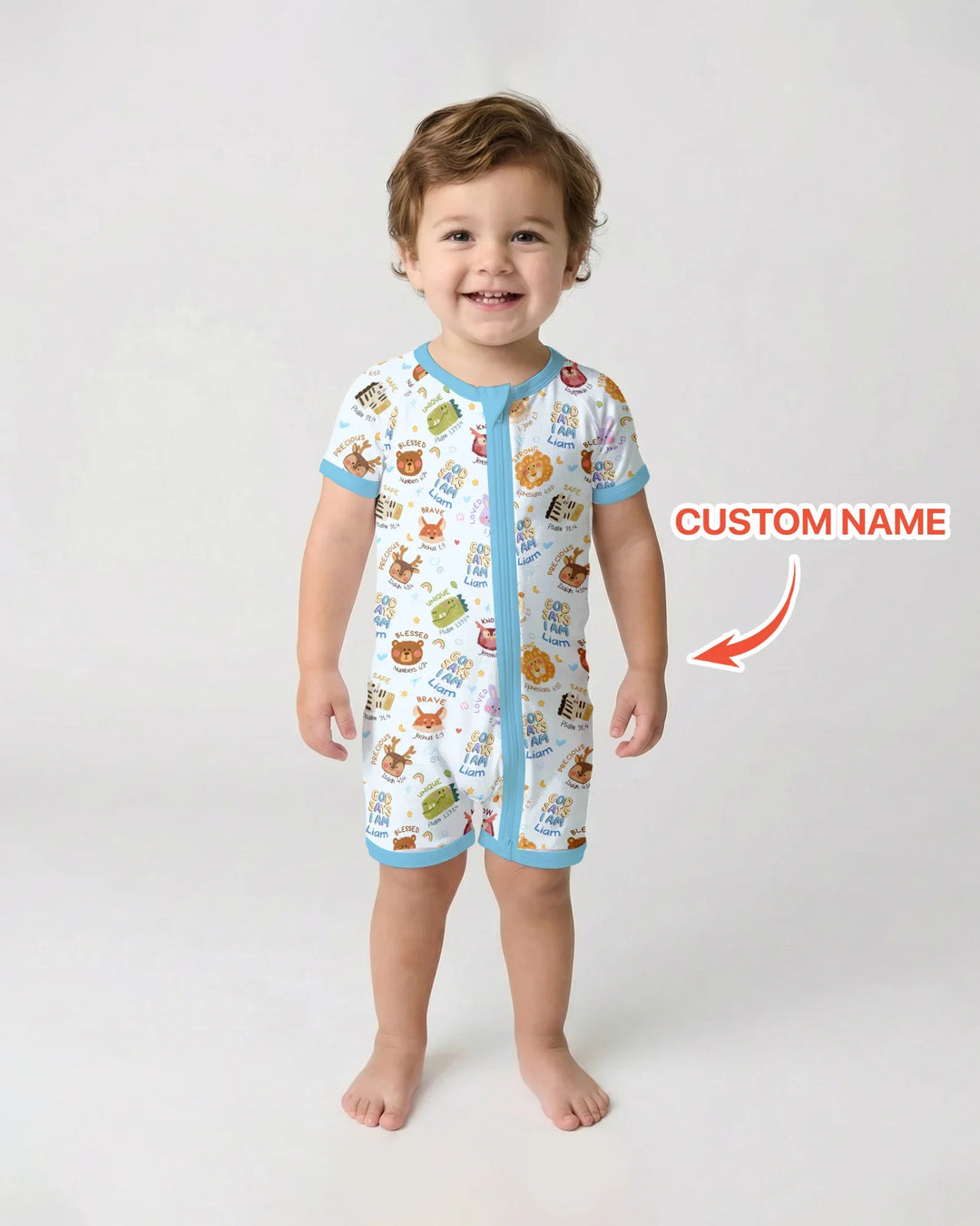 God Says I Am — Little Flock Custom Name Shorty Zippy