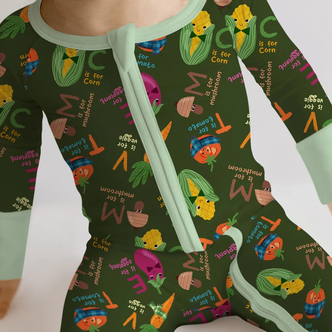 Veggie Letter Bamboo Convertible Zippy
