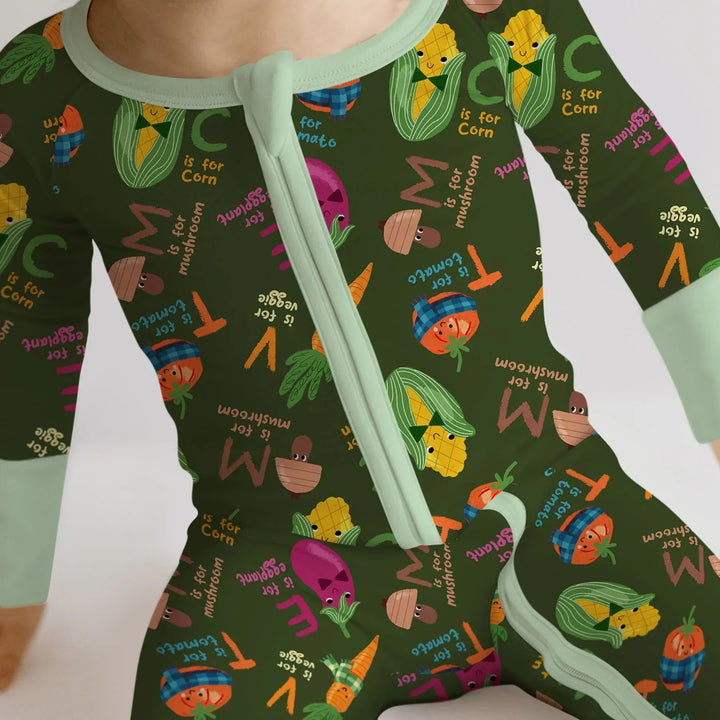 Veggie Letter Bamboo Convertible Zippy