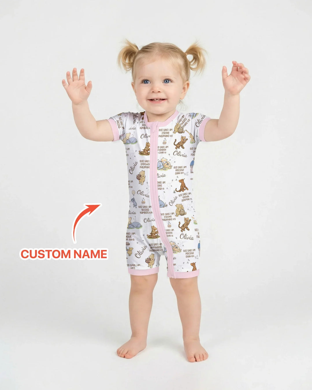 Custom Name God Says I Am Classic Bear Bamboo Shorty Zippy